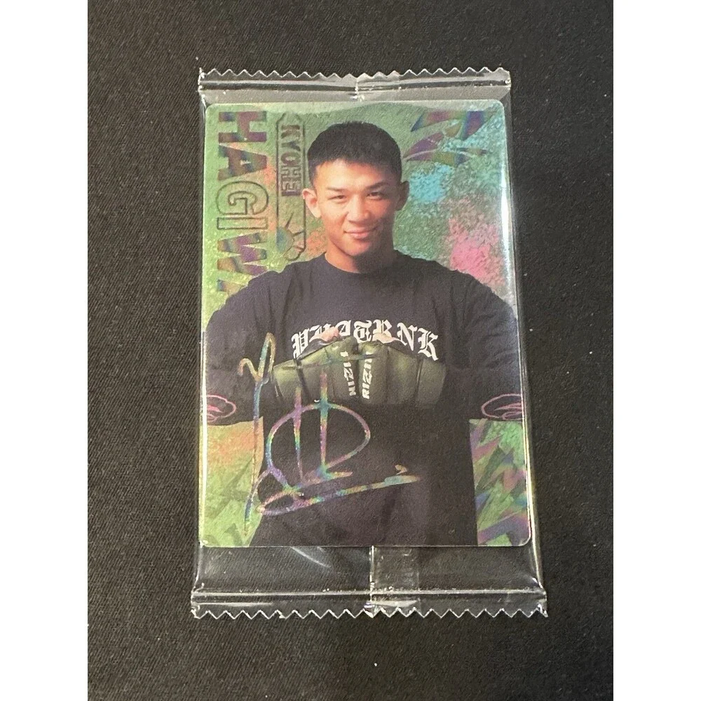 Lot of (3) Rizin MMA Bandai Foil Signature Card Ren Hiramoto Sakakibara Hagiwara